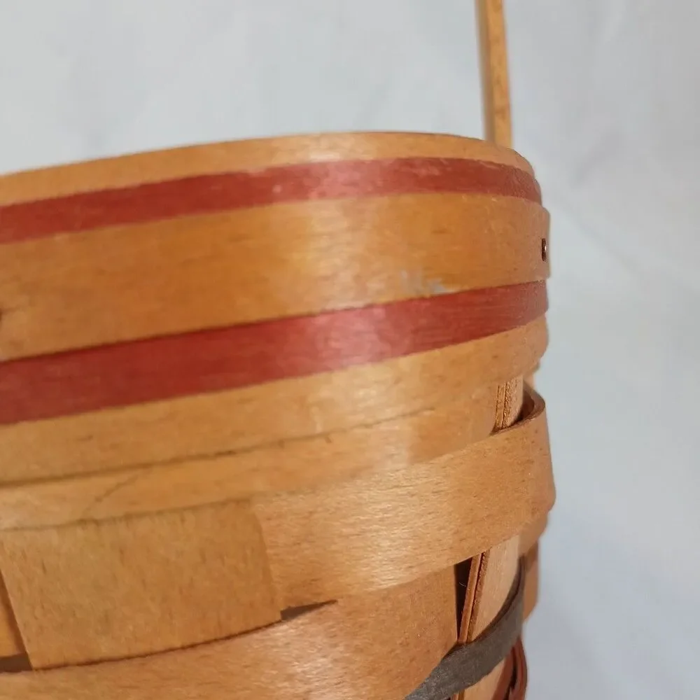 Longaberger 1996 Bee Basket Light The Fire Within Event Plaque Red Trim USA